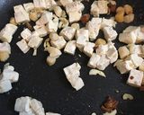 レタスたっぷり納豆豆腐たまごにんにく炒飯作り方9写真