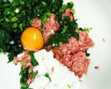つなぎはご飯で！小松菜ハンバーグ！作り方6写真