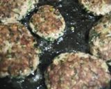 つなぎはご飯で！小松菜ハンバーグ！作り方9写真