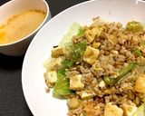 レタスたっぷり納豆豆腐たまごにんにく炒飯作り方21写真