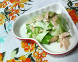 ✿レタスとツナ缶で❀マヨ醤油✿炒め作り方3写真