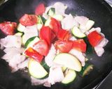 ズッキーニと豚バラのカレー炒め作り方3写真