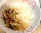 やみつき★肉味噌もやし丼作り方6写真