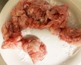豚こま団子ときゅうり野菜味噌にんにく炒め作り方1写真