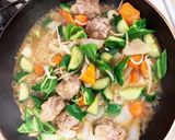 豚こま団子ときゅうり野菜味噌にんにく炒め作り方11写真