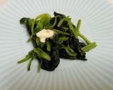 ほうれん草ソテー 追いバター作り方9写真