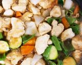 夏野菜胸肉の砂糖を使わない照り焼き作り方13写真
