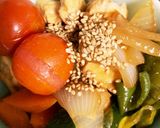 夏野菜胸肉の砂糖を使わない照り焼き作り方16写真