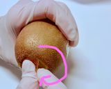 簡単気持ちいい！キウイの芯を取る方法作り方3写真