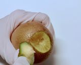 簡単気持ちいい！キウイの芯を取る方法作り方4写真