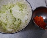 かじきまぐろとキャベツの味噌炒め作り方2写真