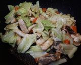 かじきまぐろとキャベツの味噌炒め作り方7写真