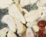 鶏むね肉の梅肉とろとろソース煮作り方2写真