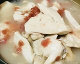 鶏むね肉の梅肉とろとろソース煮作り方3写真