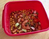 海老とコーンの旨味あんを冷たい麺で☆作り方6写真