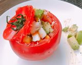 ひんやりつめた～い！サラダトマトファルシ作り方5写真