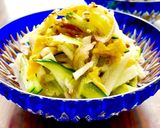 長芋・きゅうり・みょうが・卵の甘酢和え作り方3写真