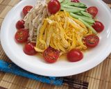 レンチンで♪サラダチキンどっさり冷し中華作り方11写真