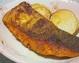 鮭のカレー粉カリカリ焼き♪カレー粉香る♪作り方8写真