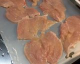 鶏ムネの梅しそチーズコーンフレーク揚げ作り方1写真