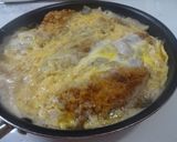 お惣菜チキンカツでカツ重作り方2写真