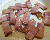 ほうれん草のベーコン炒め 卵でカサ増し作り方3写真
