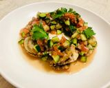 帆立のバター焼きたっぷりトマトサルサのせ作り方4写真