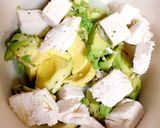簡単時短なサラダチキンのお豆腐グラタン作り方4写真