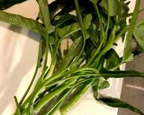 エンツァイにんにく炒め作り方1写真
