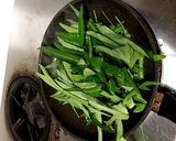 エンツァイにんにく炒め作り方7写真