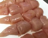 鶏ささみ肉のレモンクリーム煮作り方1写真