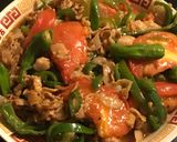 豚バラとトマトとピーマンの酸辣炒め作り方6写真