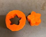人参とブロッコリーの茎の飾り切り作り方3写真