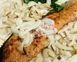 鮭切り身のバター焼き●クリーム茸ソース作り方4写真