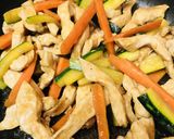 細切り鶏肉の甜麺醤＆オイスターソース炒め作り方4写真
