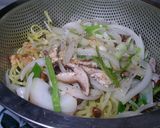 野菜たっぷりでも簡単♪イカ天 塩焼きそば作り方4写真