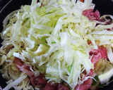 焼き肉のタレとめんつゆ味付け焼きうどん作り方1写真