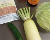 キャベツと大根と胡瓜の胡麻風味サラダ作り方1写真