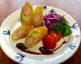 キャベツ巻きウインナーフライ♡お弁当作り方7写真