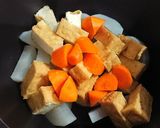 冷蔵庫の残り物でこっくり味噌煮！作り方3写真