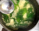 えのき、豆腐、わかめのおつゆ作り方3写真