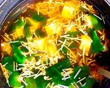 えのき、豆腐、わかめのおつゆ作り方5写真