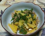 大葉入り！豚肉とジャガイモの味噌マヨ炒め作り方4写真