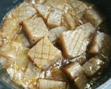 コンニャクの甘辛煮～レンチンで灰汁抜き～作り方6写真