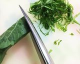 大葉を簡単に切る方法作り方4写真