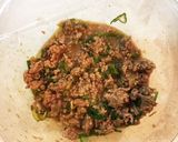 レンジ調理★油不使用の豚そぼろ丼作り方4写真