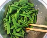 いんげん豆のからし和え作り方5写真