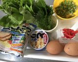 具沢山卵焼きのせ冷やし塩とんこつらーめん作り方1写真