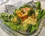 具沢山卵焼きのせ冷やし塩とんこつらーめん作り方8写真