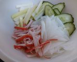 セロリとかにかまのサラダ作り方1写真